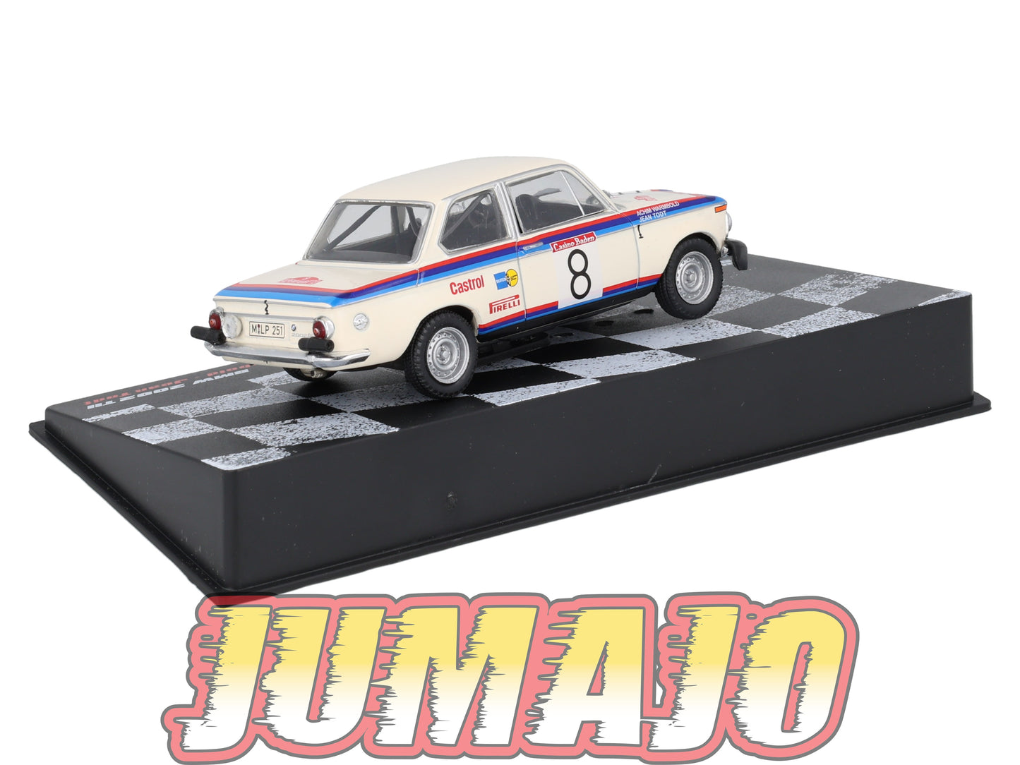 RVR15 1/43 Altaya Vainqueurs rallye BMW 2002 TII #8 1973 A Warmbold