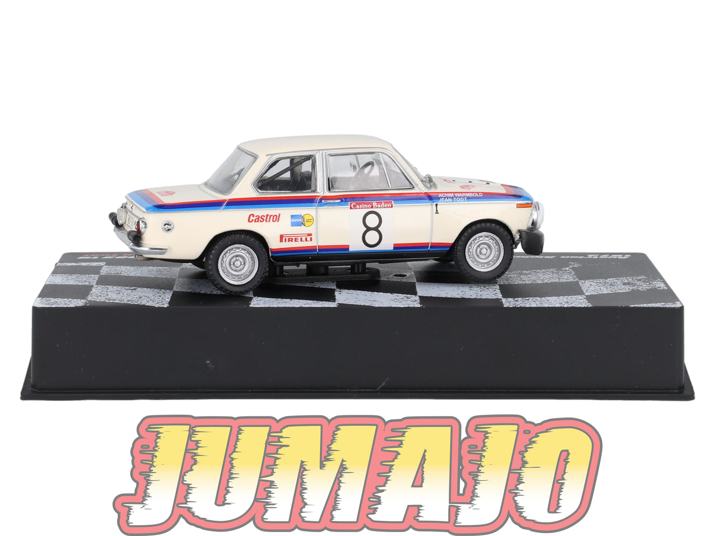 RVR15 1/43 Altaya Vainqueurs rallye BMW 2002 TII #8 1973 A Warmbold