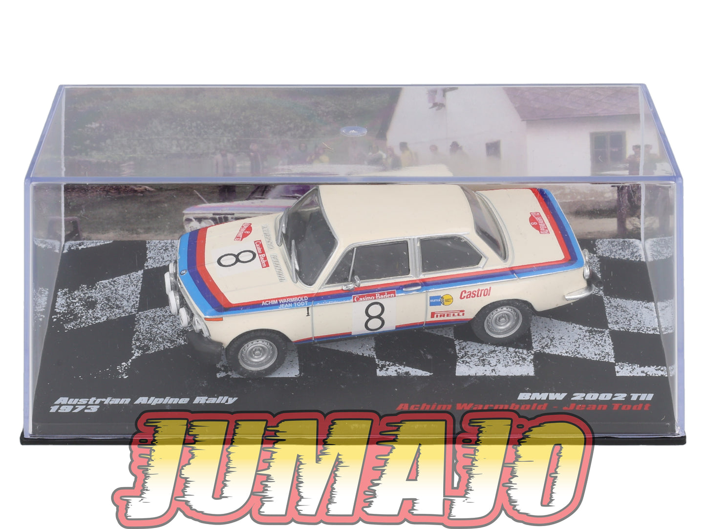 RVR15 1/43 Altaya Vainqueurs rallye BMW 2002 TII #8 1973 A Warmbold