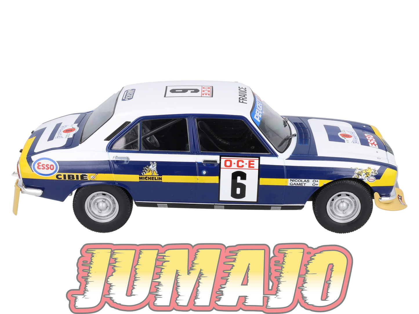RVR30 1/18 Altaya Vainqueurs rallye : PEUGEOT 504 1976 #6 Nicolas Gamet
