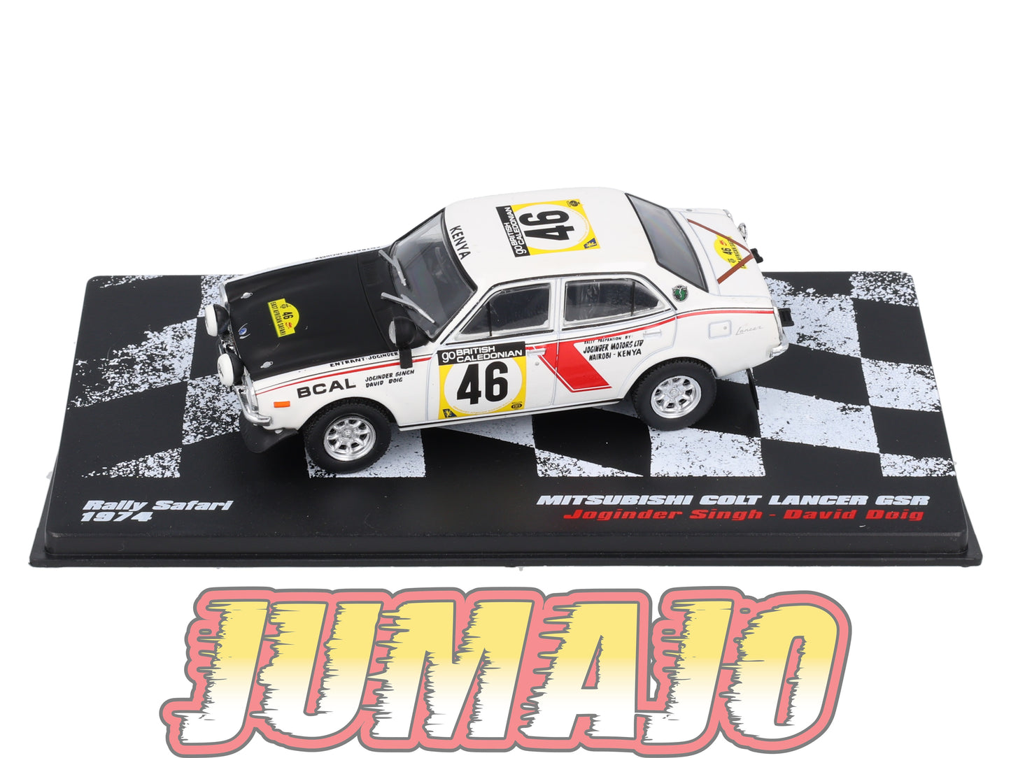 RVR31 1/43 Altaya Vainqueurs rallye : MITSUBISHI Colt Lancer GSR 1974 #46 J.Singh
