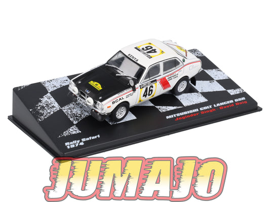 RVR31 1/43 Altaya Vainqueurs rallye : MITSUBISHI Colt Lancer GSR 1974 #46 J.Singh