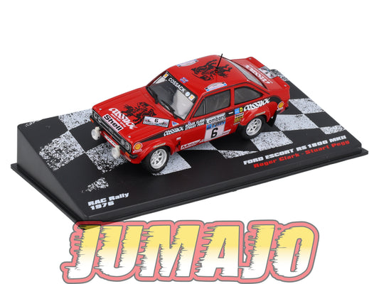 RVR36 1/43 Altaya Vainqueurs rallye : FORD Escort Rs 1800 MkII 1976 #6 R.Clark