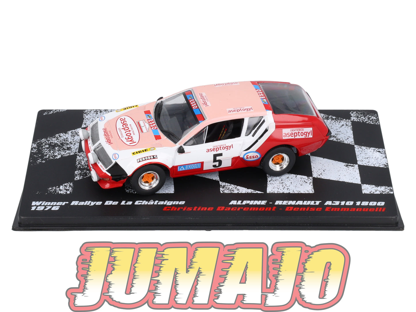 RVR33 1/43 Altaya Vainqueurs rallye : RENAULT Alpine A310 1800 1976 #5 C.Dacremont