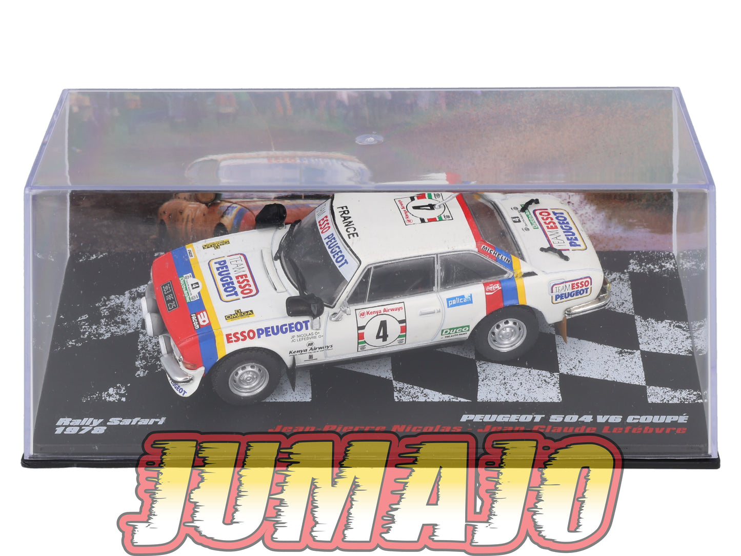 RVR37 1/43 Altaya Vainqueurs rallye : PEUGEOT 504 V6 Coupé 1978 #4 J-P.Nicolas