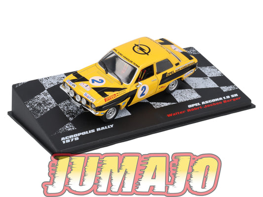 RVR38 1/43 Altaya Vainqueurs rallye : OPEL Ascona 1.9 Sr 1975 #2 W.Röhrl