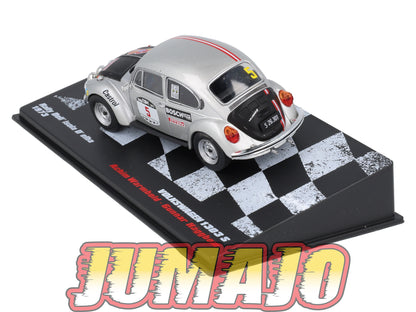 RVR41 1/43 Altaya Vainqueurs rallye : VOLKSWAGEN COX 1303S 1973 #5 A.Warmbold