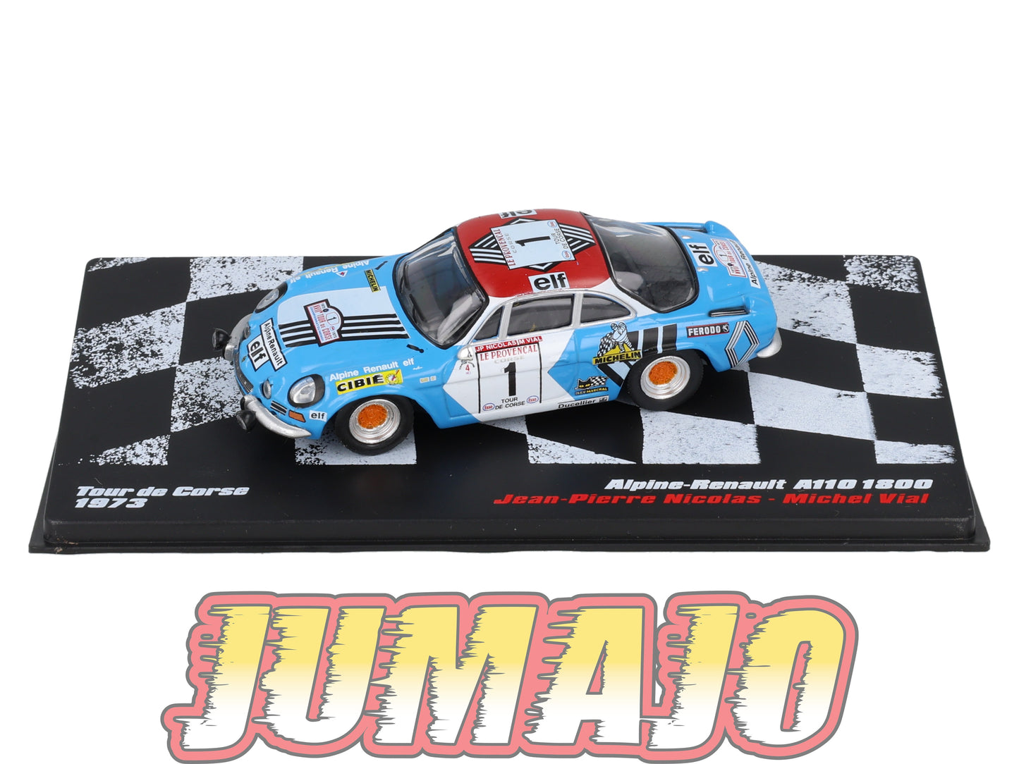 RVR44 1/43 Altaya Vainqueurs rallye RENAULT Alpine A110 1800 1973 #1 JP Nicolas Tour De Corse