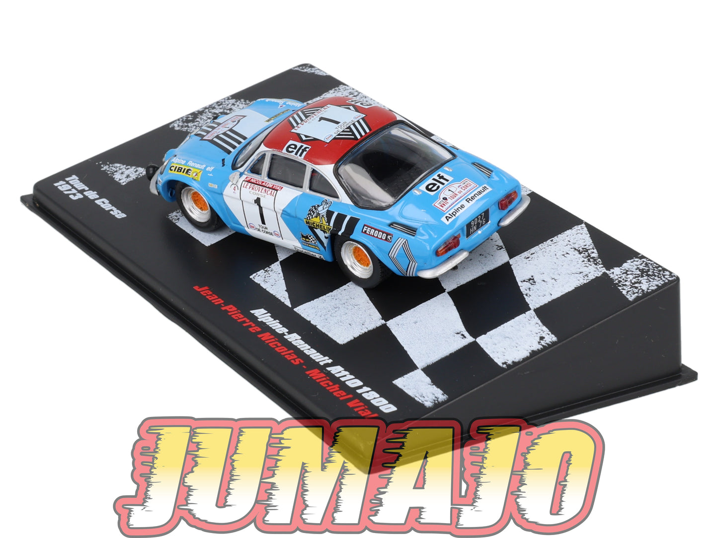 RVR44 1/43 Altaya Vainqueurs rallye RENAULT Alpine A110 1800 1973 #1 JP Nicolas Tour De Corse