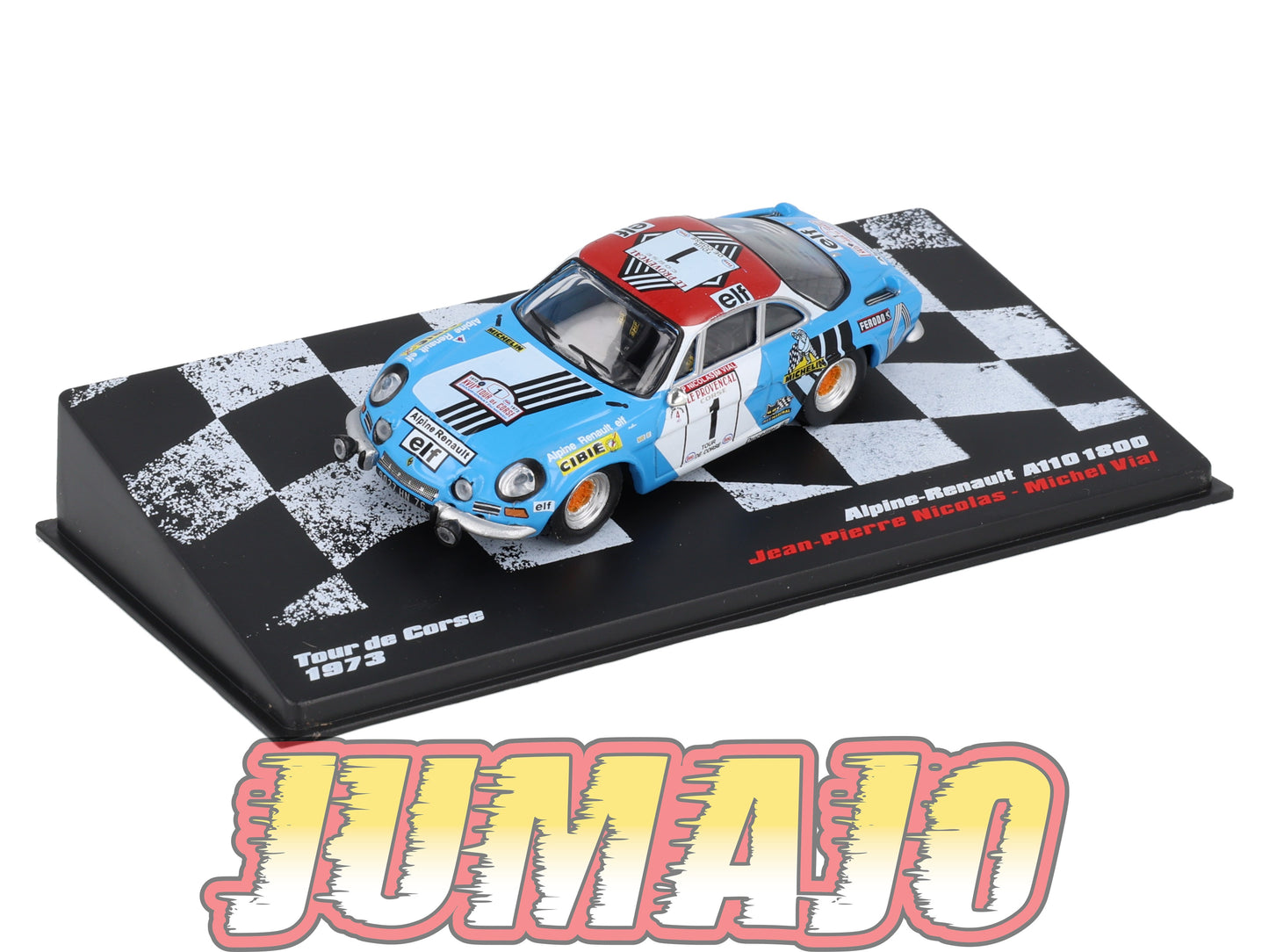 RVR44 1/43 Altaya Vainqueurs rallye RENAULT Alpine A110 1800 1973 #1 JP Nicolas Tour De Corse