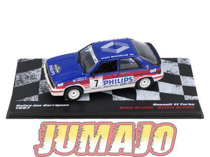 RVR46 1/43 Altaya Vainqueurs rallye : RENAULT 11 Turbo 1987 #7 A Oreille