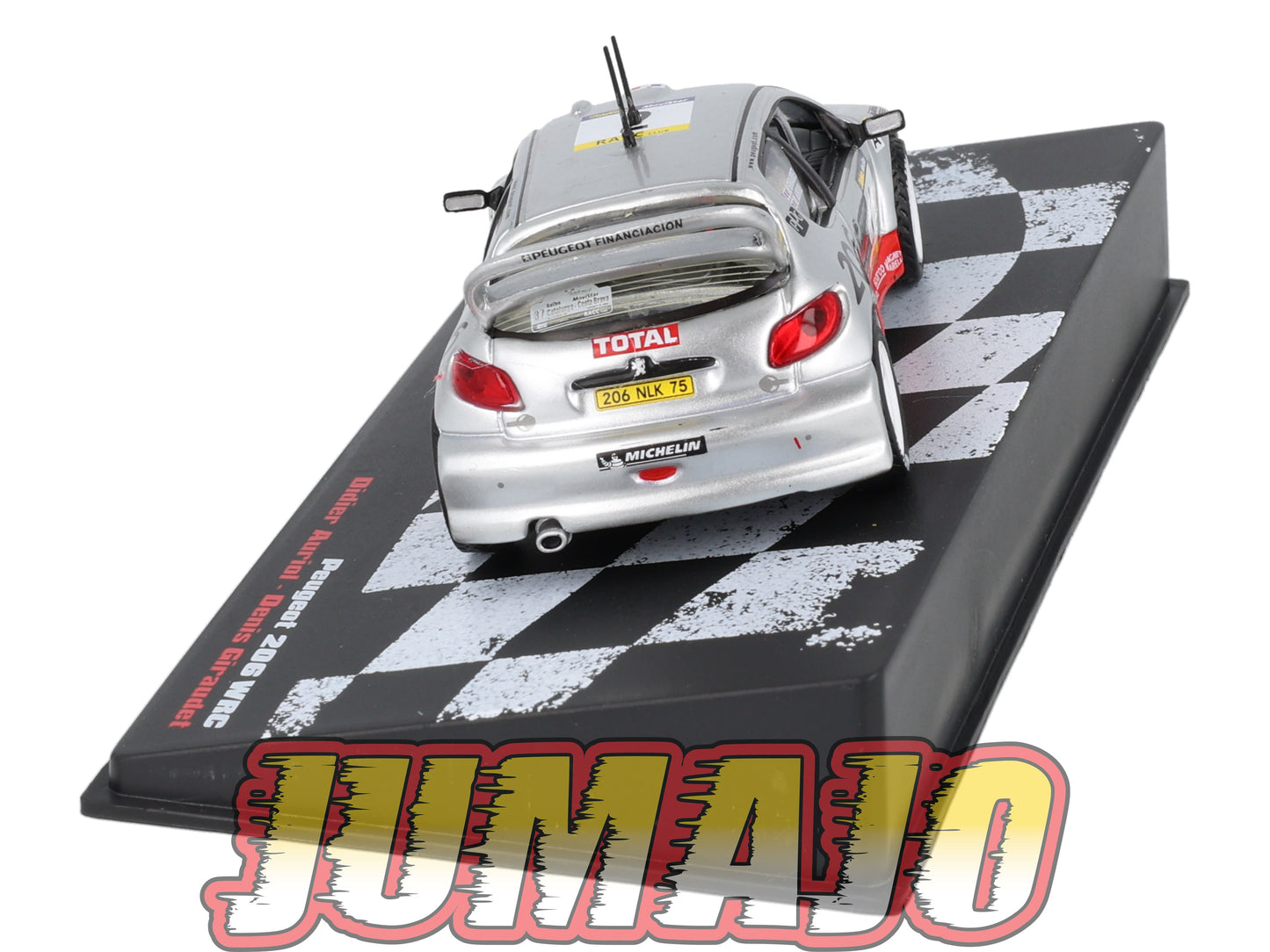 RVR49 1/43 Altaya Vainqueurs rallye PEUGEOT 206 WRC 2001 #2 D Auriol Rally Catalunya