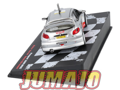 RVR49 1/43 Altaya Vainqueurs rallye PEUGEOT 206 WRC 2001 #2 D Auriol Rally Catalunya