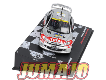 RVR49 1/43 Altaya Vainqueurs rallye PEUGEOT 206 WRC 2001 #2 D Auriol Rally Catalunya