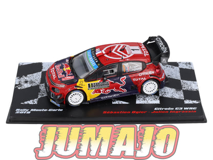 RVR4 1/43 Altaya Vainqueurs rallye : CITROEN C3 2019 #1 S.Ogier