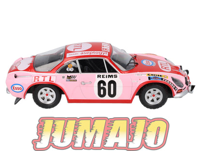 RVR50 1/18 Altaya Vainqueurs rallye Alpine- Renault A110  1600 RMC 1972 P Moss Carlsson