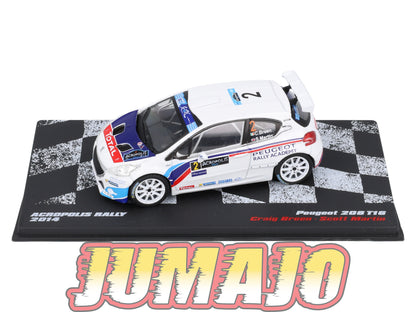 RVR53 1/43 Altaya Vainqueurs rallye PEUGEOT 208 T16 2014 #2 C Breen