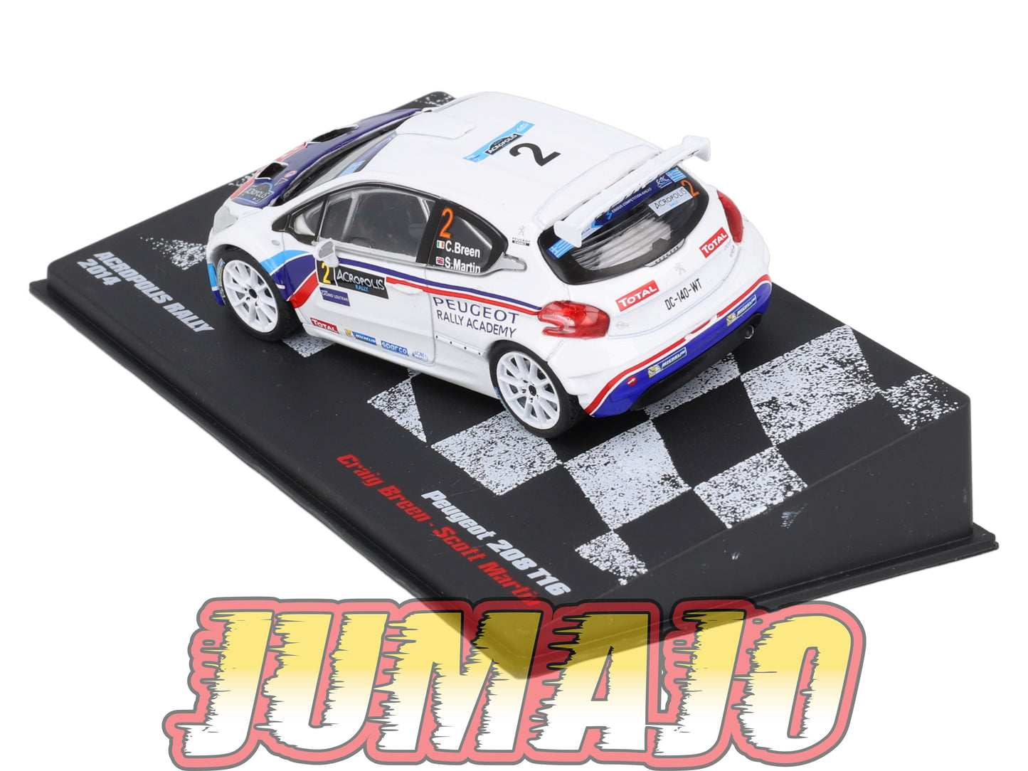 RVR53 1/43 Altaya Vainqueurs rallye PEUGEOT 208 T16 2014 #2 C Breen