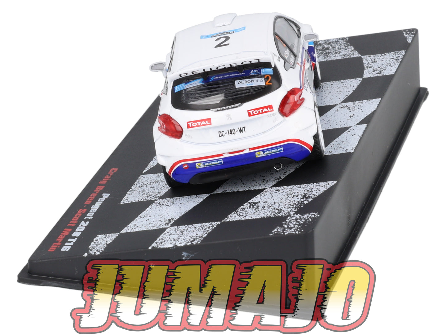 RVR53 1/43 Altaya Vainqueurs rallye PEUGEOT 208 T16 2014 #2 C Breen