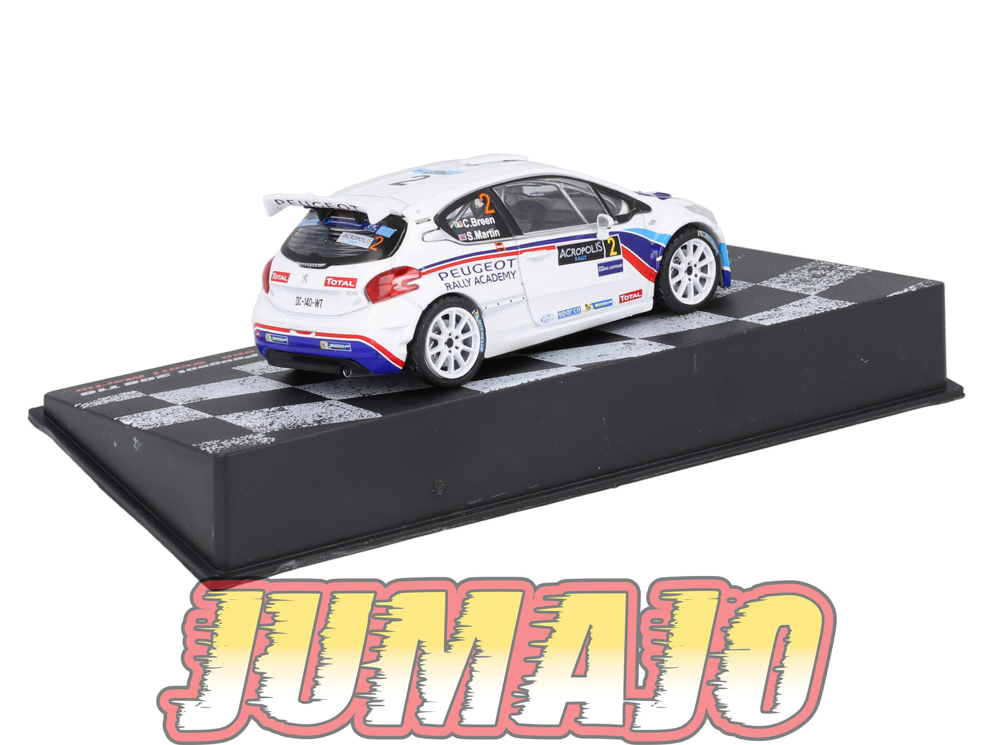 RVR53 1/43 Altaya Vainqueurs rallye PEUGEOT 208 T16 2014 #2 C Breen