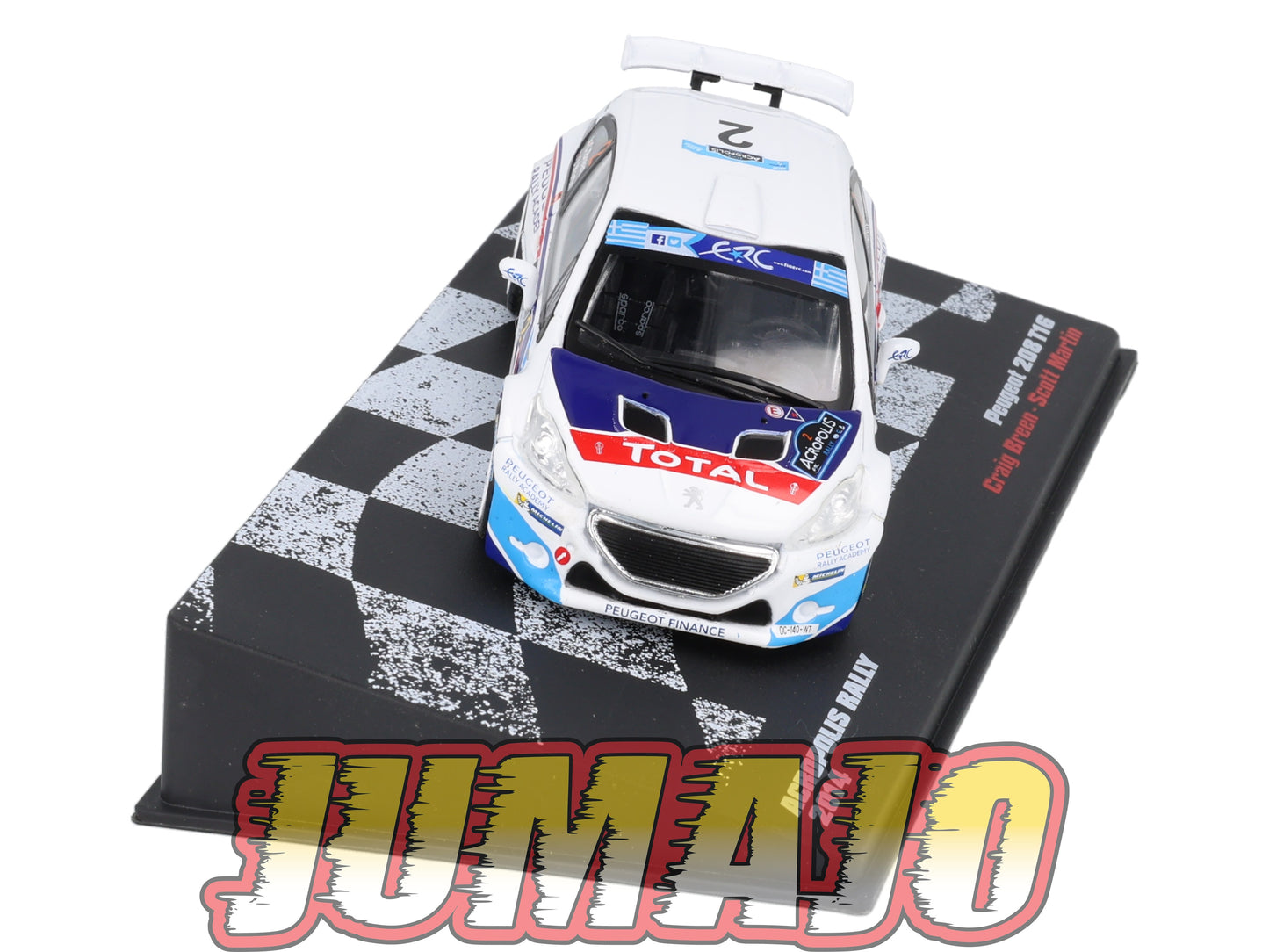 RVR53 1/43 Altaya Vainqueurs rallye PEUGEOT 208 T16 2014 #2 C Breen