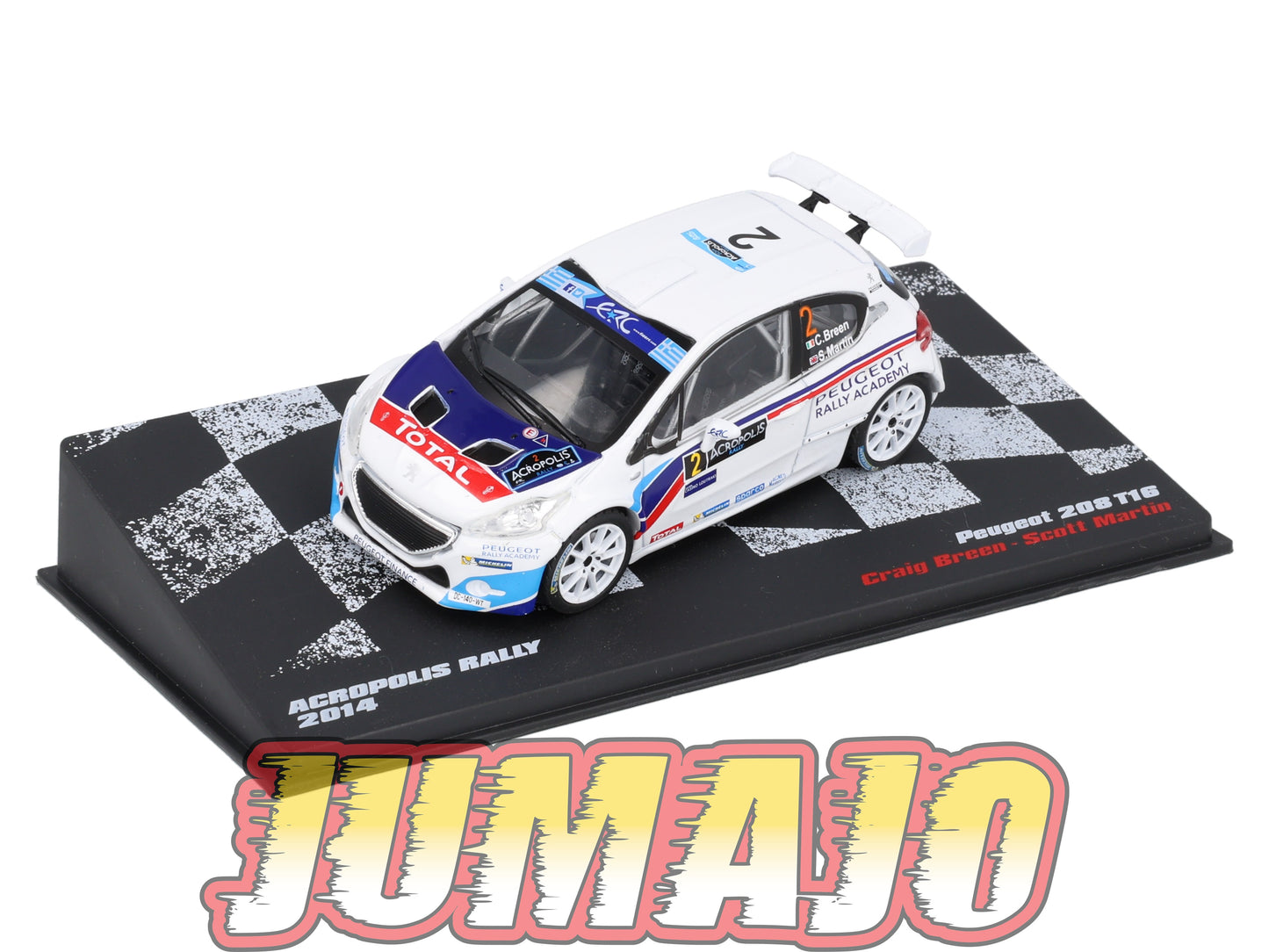 RVR53 1/43 Altaya Vainqueurs rallye PEUGEOT 208 T16 2014 #2 C Breen