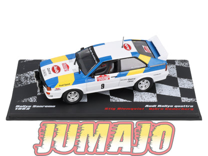 RVR54 1/43 Altaya Vainqueurs rallye Audi quattro Sanremo 1982 Blomqvist