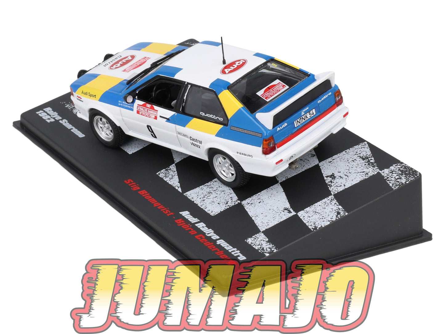 RVR54 1/43 Altaya Vainqueurs rallye Audi quattro Sanremo 1982 Blomqvist