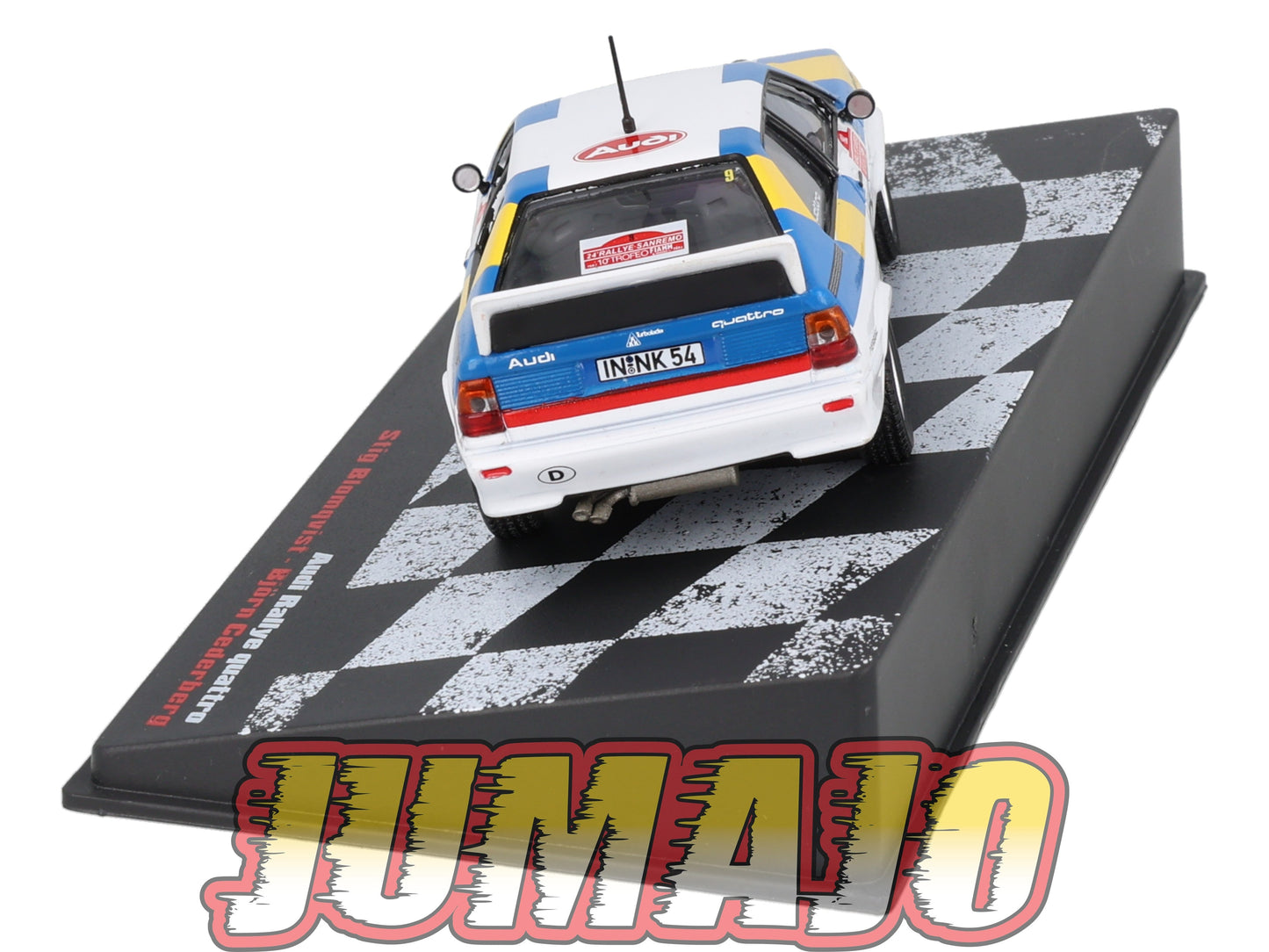 RVR54 1/43 Altaya Vainqueurs rallye Audi quattro Sanremo 1982 Blomqvist