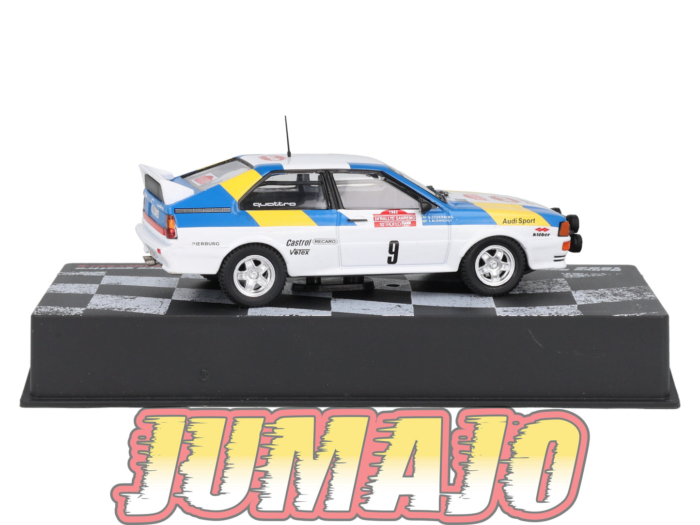RVR54 1/43 Altaya Vainqueurs rallye Audi quattro Sanremo 1982 Blomqvist