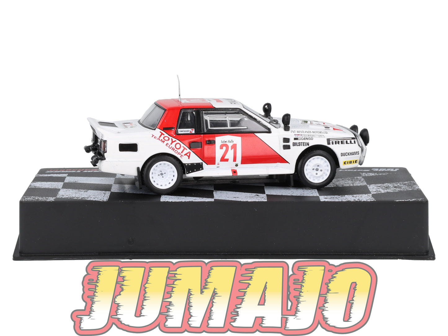 RVR56 1/18 Altaya Rallye Safari TOYOTA CELICA TWIN CAM TURBO 1985 #21 Juha Kankkunen