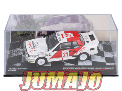RVR56 1/18 Altaya Rallye Safari TOYOTA CELICA TWIN CAM TURBO 1985 #21 Juha Kankkunen