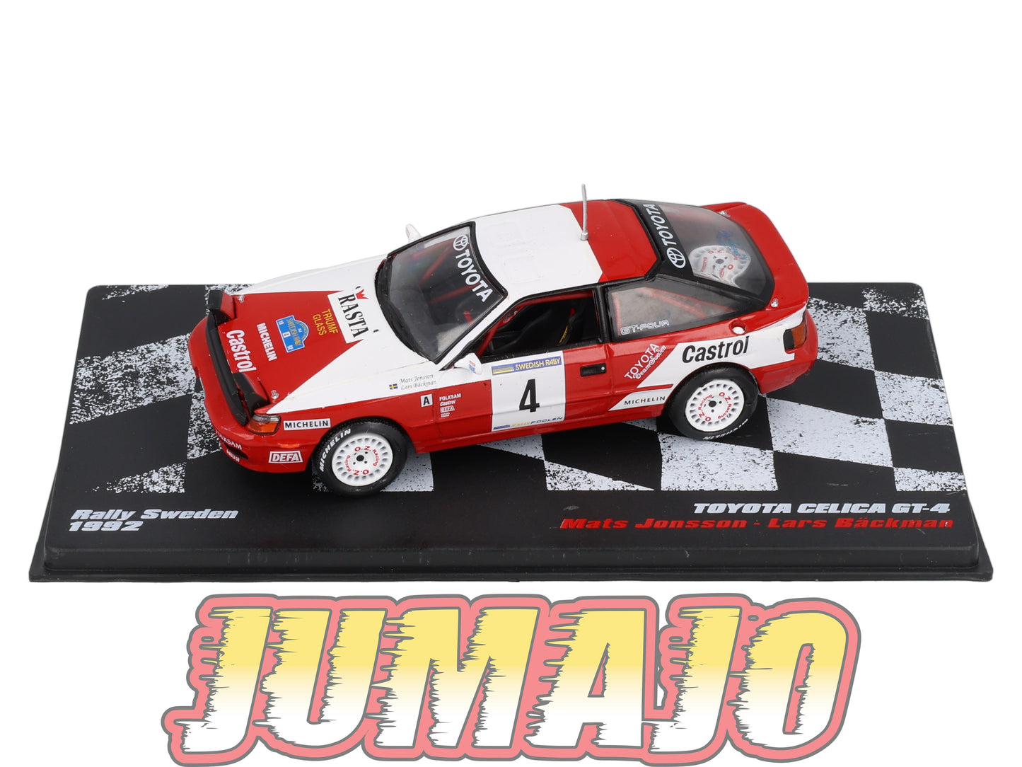 RVR58 1/18 Altaya Rallye SWEDEN TOYOTA CELICA GT 4 1992 #4 Mats Jonsson