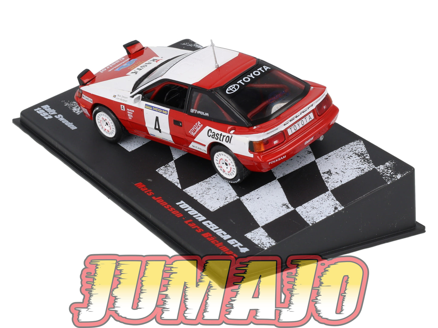 RVR58 1/18 Altaya Rallye SWEDEN TOYOTA CELICA GT 4 1992 #4 Mats Jonsson