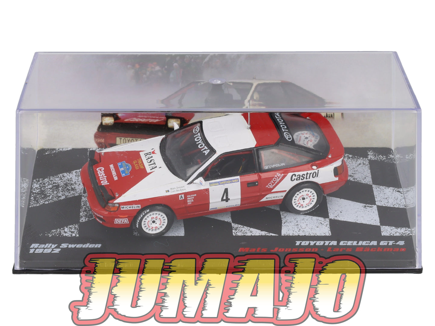 RVR58 1/18 Altaya Rallye SWEDEN TOYOTA CELICA GT 4 1992 #4 Mats Jonsson