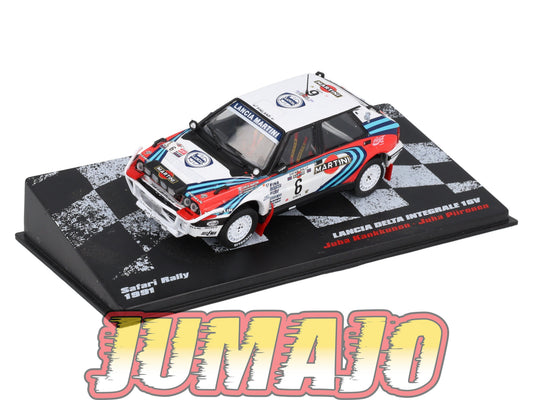RVR61 1/43 Altaya Vainqueurs rallye LANCIA DELTA INTEGRALE 16V 1991 KANKKUNEN #6