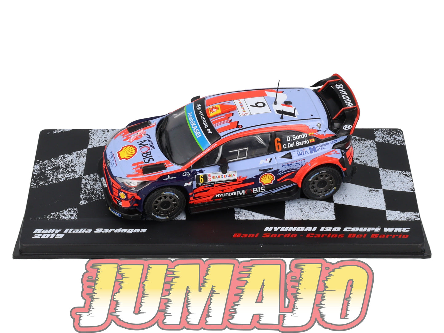 RVR63 1/43 Altaya Vainqueurs rallye Hyundai i20 Coupé WRC Italia Sardegna 2019 Sordo