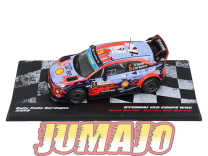 RVR63 1/43 Altaya Vainqueurs rallye Hyundai i20 Coupé WRC Italia Sardegna 2019 Sordo