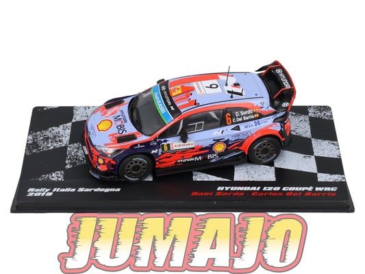 RVR63 1/43 Altaya Vainqueurs rallye Hyundai i20 Coupé WRC Italia Sardegna 2019 Sordo #6