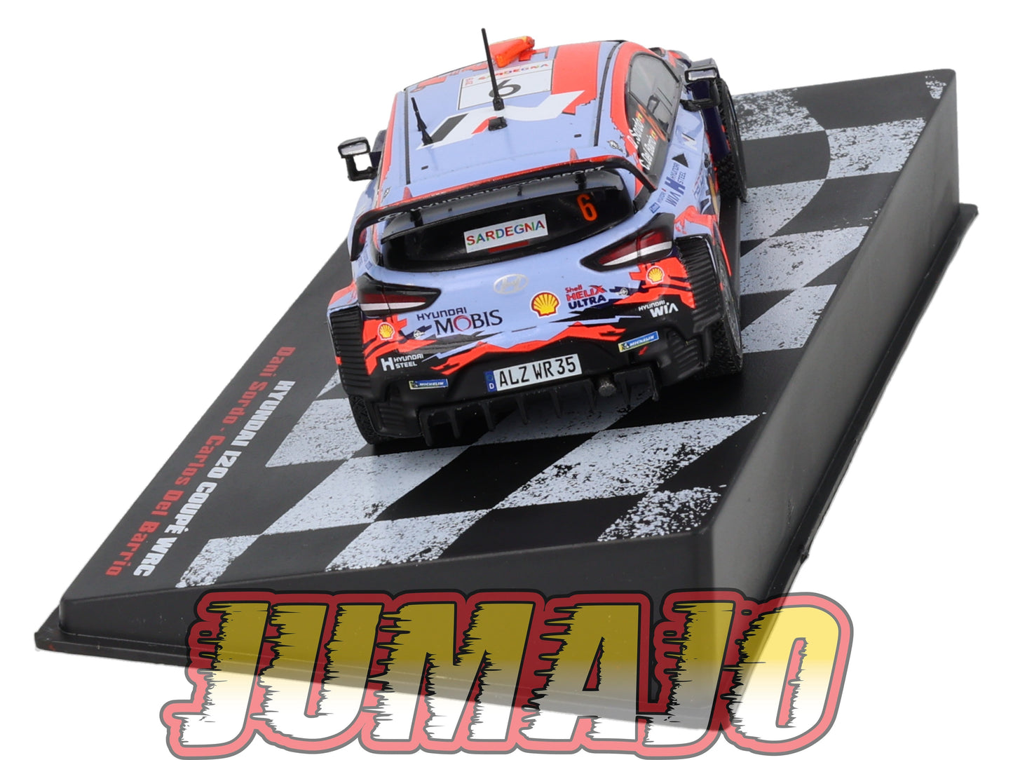 RVR63 1/43 Altaya Vainqueurs rallye Hyundai i20 Coupé WRC Italia Sardegna 2019 Sordo