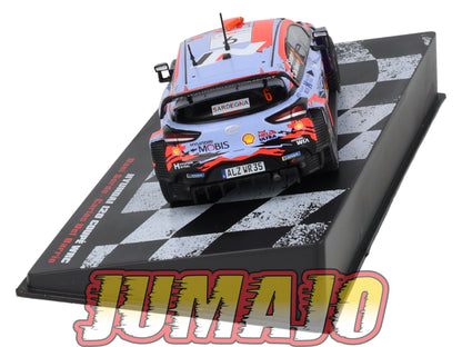 RVR63 1/43 Altaya Vainqueurs rallye Hyundai i20 Coupé WRC Italia Sardegna 2019 Sordo