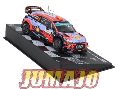 RVR63 1/43 Altaya Vainqueurs rallye Hyundai i20 Coupé WRC Italia Sardegna 2019 Sordo