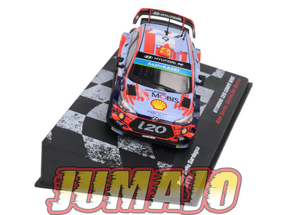 RVR63 1/43 Altaya Vainqueurs rallye Hyundai i20 Coupé WRC Italia Sardegna 2019 Sordo