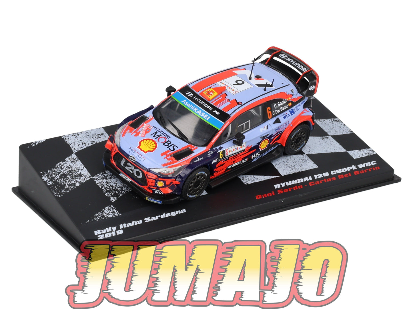 RVR63 1/43 Altaya Vainqueurs rallye Hyundai i20 Coupé WRC Italia Sardegna 2019 Sordo