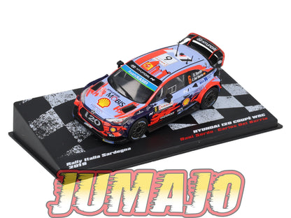 RVR63 1/43 Altaya Vainqueurs rallye Hyundai i20 Coupé WRC Italia Sardegna 2019 Sordo