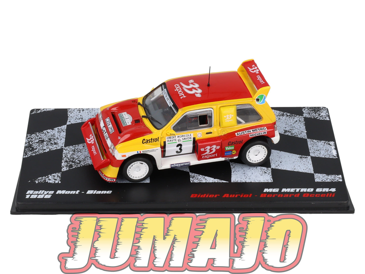 RVR64 1/43 Altaya Vainqueurs rallye MG Metro 6R4 Mont-Blanc 1986 Auriol