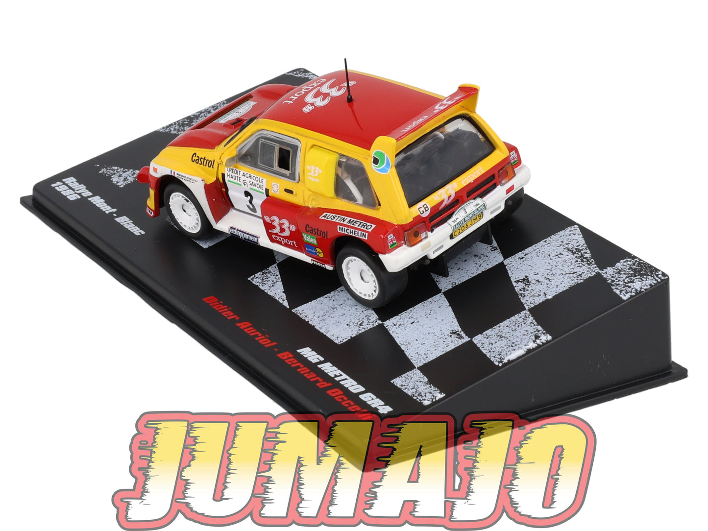 RVR64 1/43 Altaya Vainqueurs rallye MG Metro 6R4 Mont-Blanc 1986 Auriol