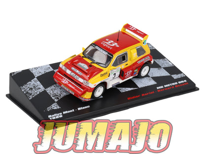 RVR64 1/43 Altaya Vainqueurs rallye MG Metro 6R4 Mont-Blanc 1986 Auriol