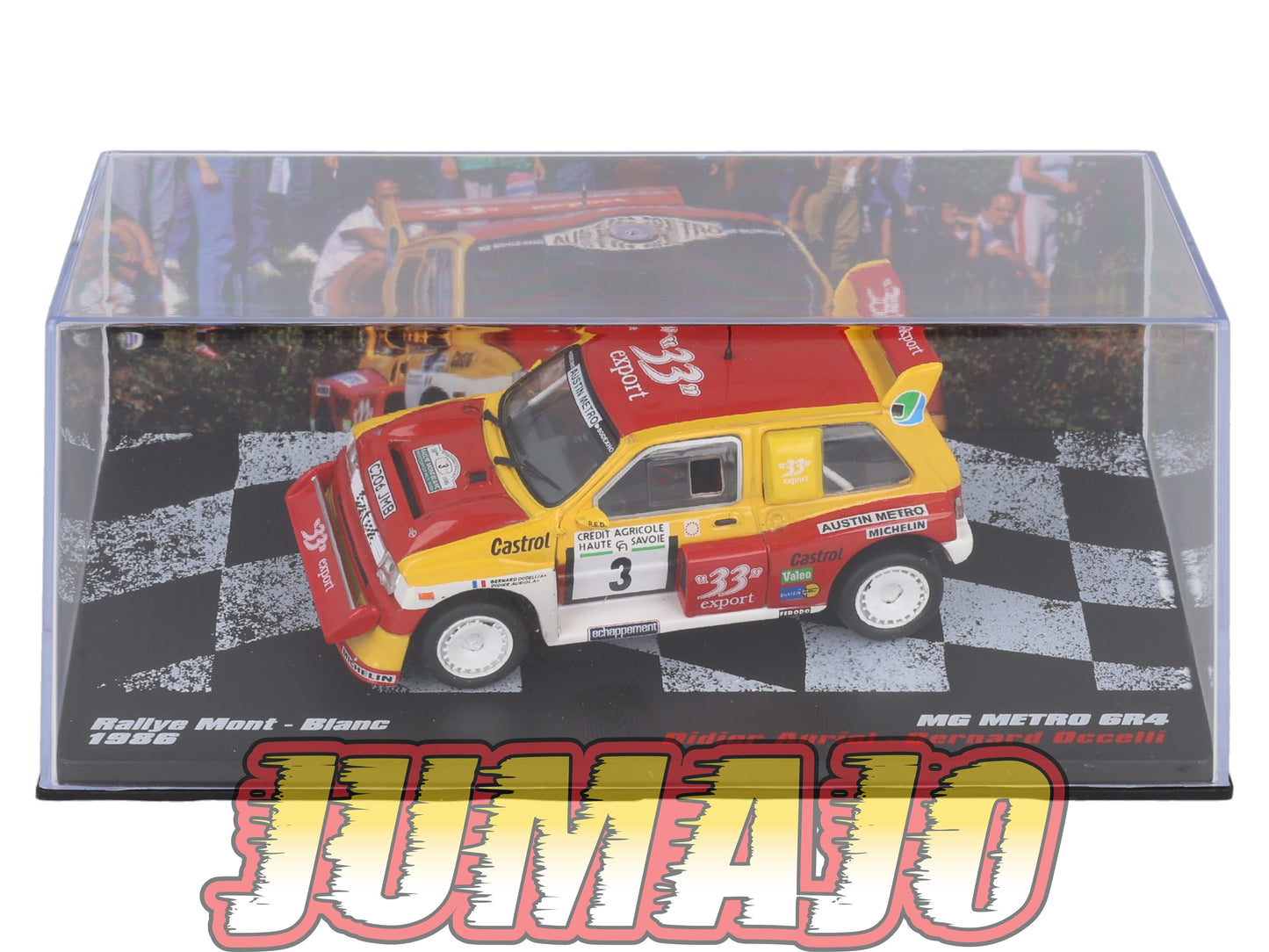 RVR64 1/43 Altaya Vainqueurs rallye MG Metro 6R4 Mont-Blanc 1986 Auriol