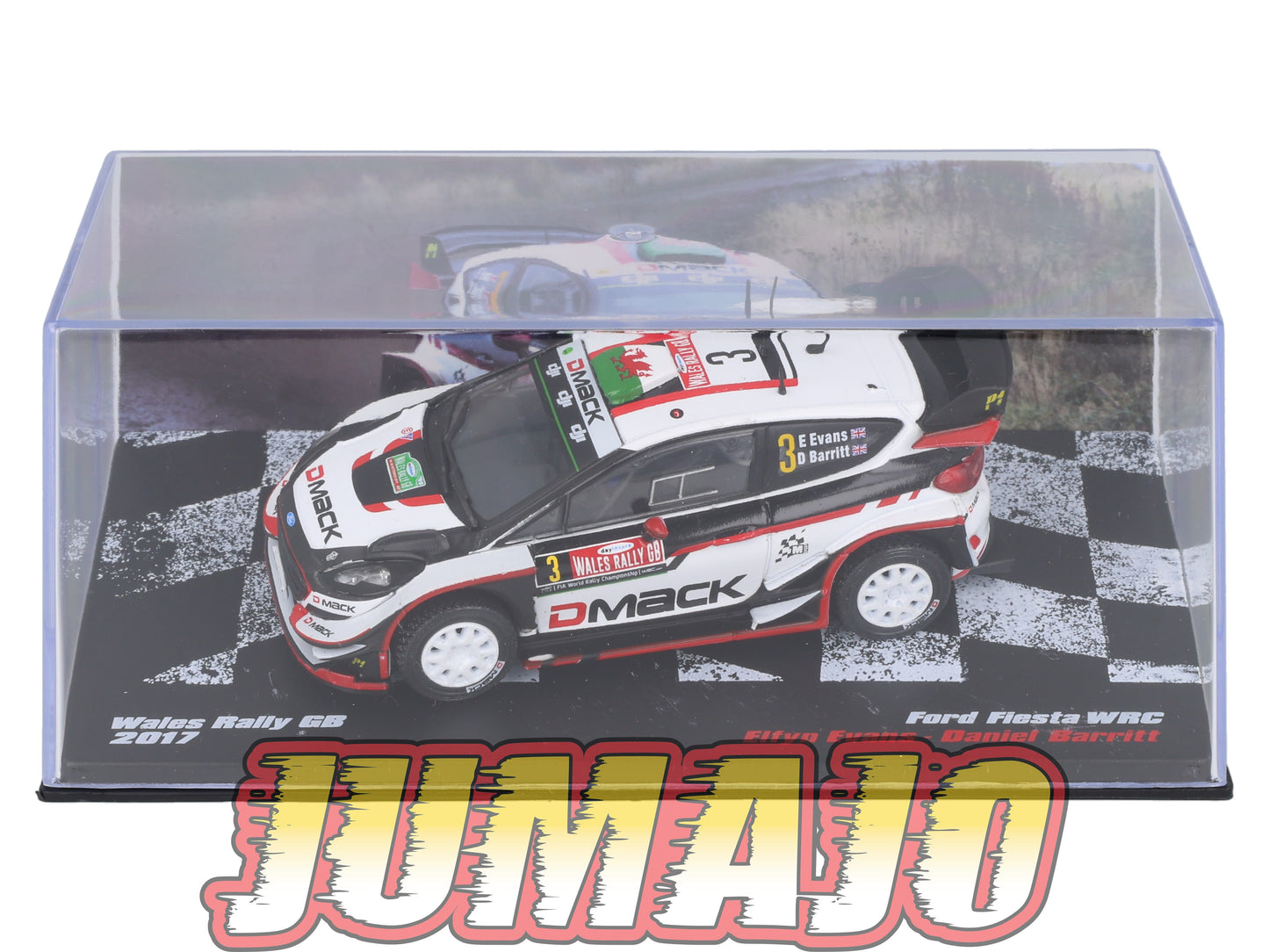 RVR6 1/43 Altaya Vainqueurs rallye : FORD Fiesta WRC 2017E.Evans #3